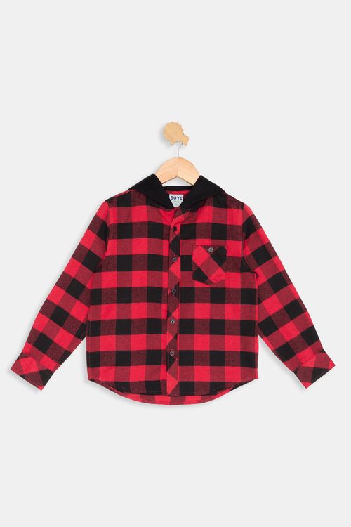 Inf 4/8 nos itc003a camisa m/l xadrez vm vermelho claro