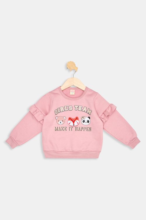 Blusao inf1/3nasc251571 babado raposa rosa medio