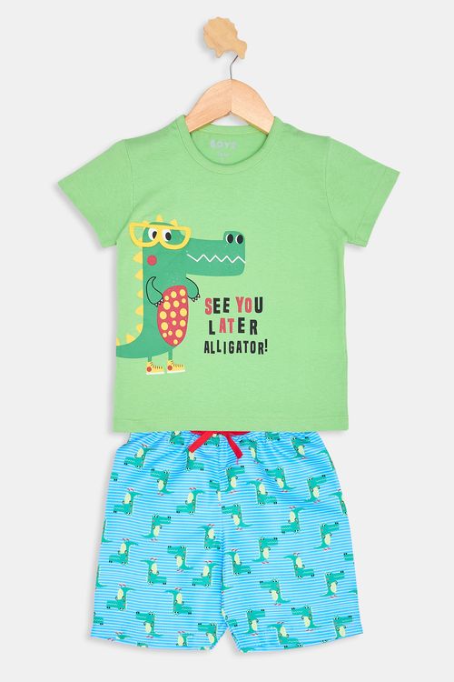 Conjunto Infantil Meninos Verde Tam 1 a 3
