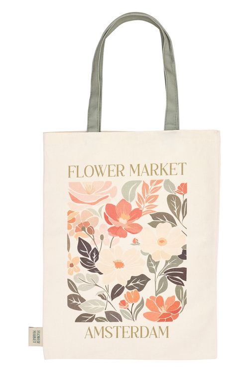 Aces bskt akb005 ecobag flower market estampado