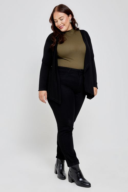 Calca fem fpm mesa5 17006 skinny jns pre jeans preto