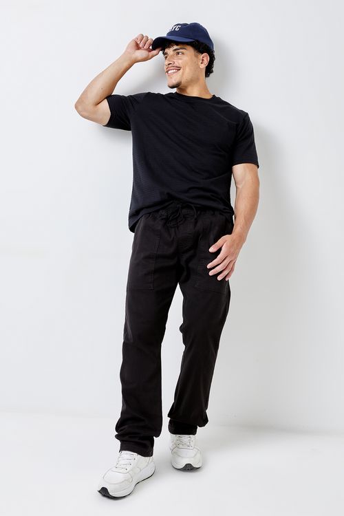 Calça Masculina Sarja Preta