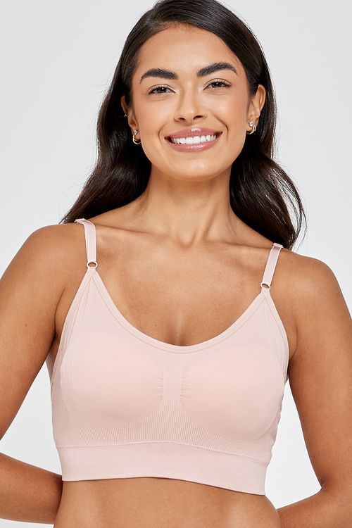 Ling bas lbs005b sutiã s/ costura boj ro rosa claro