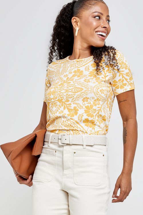 Blusa fem promo visolycra estampada estampado