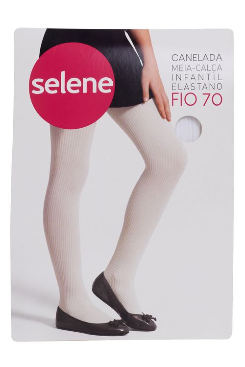 Meia calca canelada fio 70 - branco branco