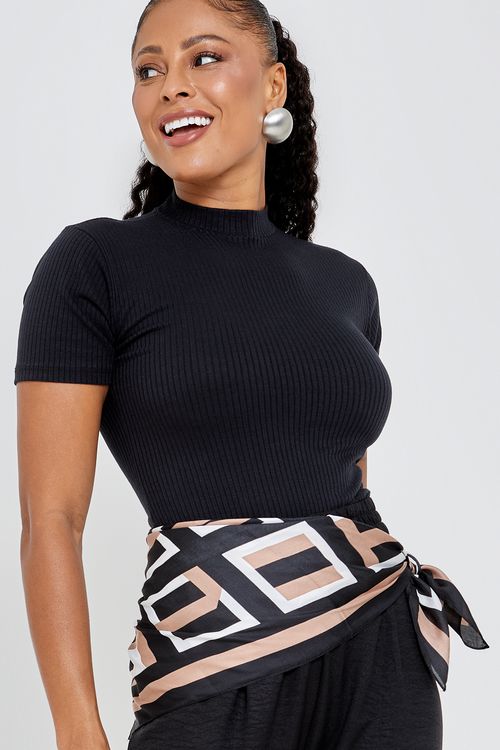 Blusa fem promo 25695 gola alta pto preto
