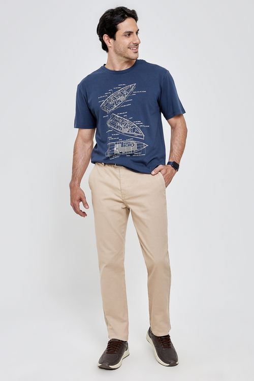 Calca masc promo 70185 chino sarja bg cl bege claro