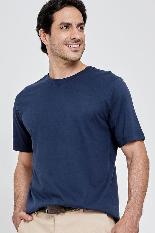 Camiseta mc masc promo penteada marinho marinho