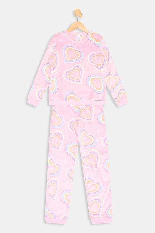 Aces inf avj001 pijama 12-16 jacquard rosa