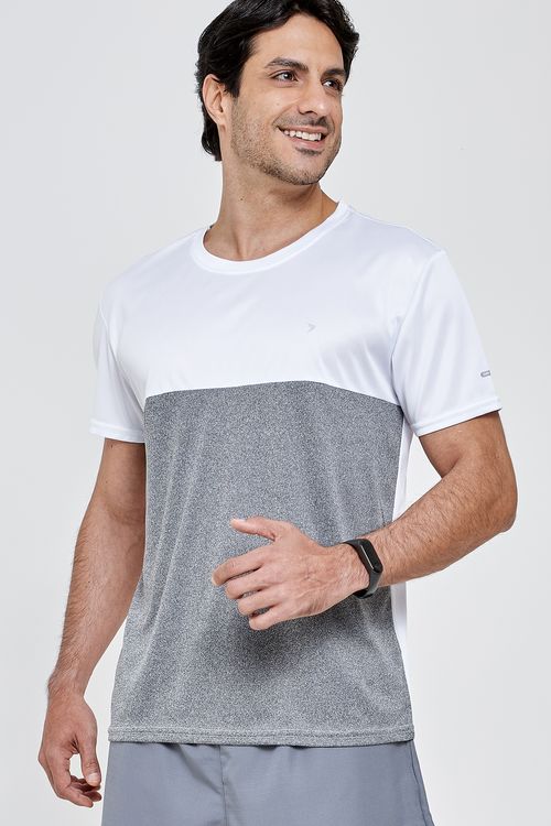 Masc esporte met005 cam mc poly rec mesc branco