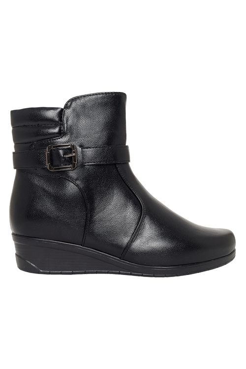 Bota moon anabela 71104 preto preto