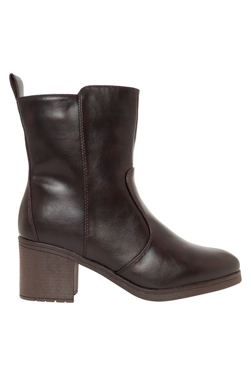 Bota salto chic new 73201 marrom marrom