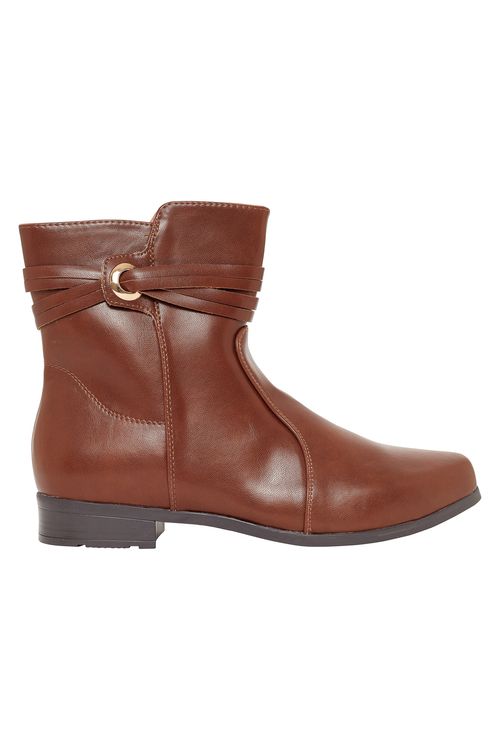Bota laço 72322 caramelo caramelo