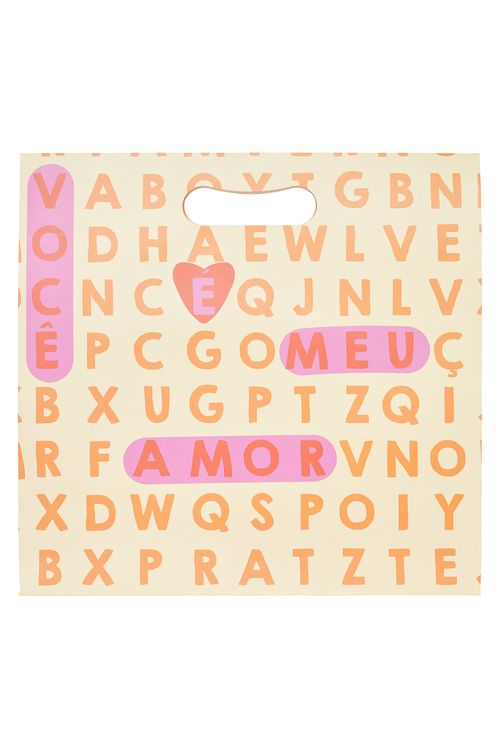 Aces bskt ake079 giftbag gnd love matc estampado