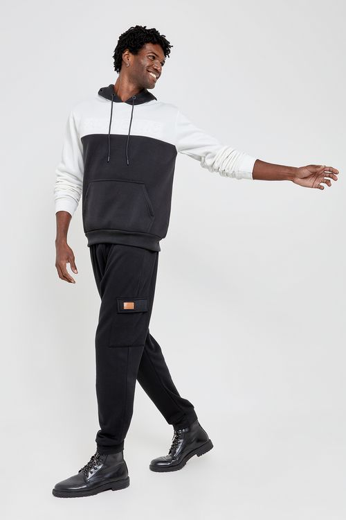Calca masc moletom street c244360 pt preto