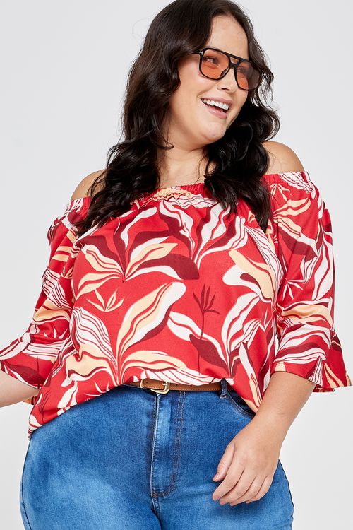 Ciganinha fem fpm cas estam verm blb9779 estampado