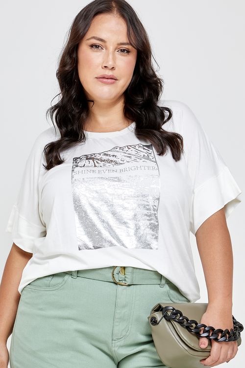 Blusa Feminina Casual Off White