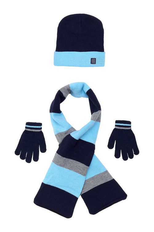 Aces inf ato016 gorro+cachecol nos azul escuro