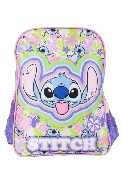 Mochila costas stitch flower 16 pol sortido