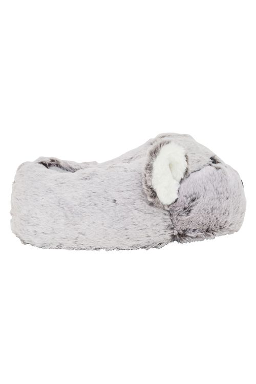Aces fem aif008 pantufa coala 3d cinza claro mescla