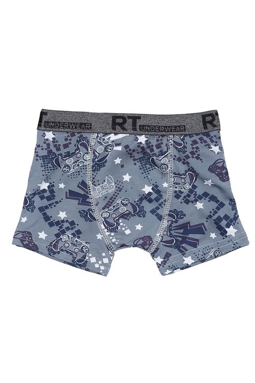 Cueca boxer micro game - 10 ao 16 estampado