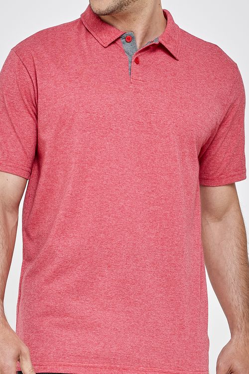 Polo casual mc 1274973 vermelho vermelho medio