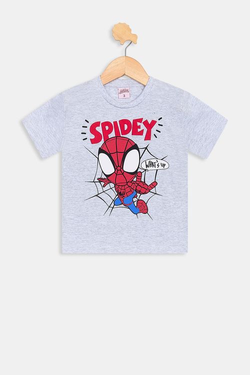 Camiseta inf1/3nos109.071c mescla spider cinza claro mescla
