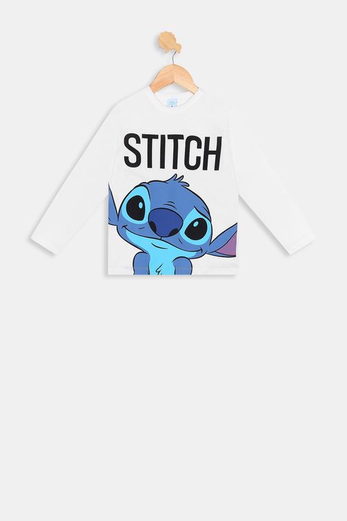 Camiseta ml inf4/10nos cdinfo151 stich o off white