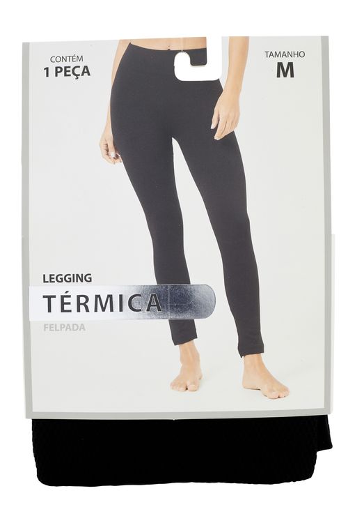 Legging térmica aces fem aic001 preta preto