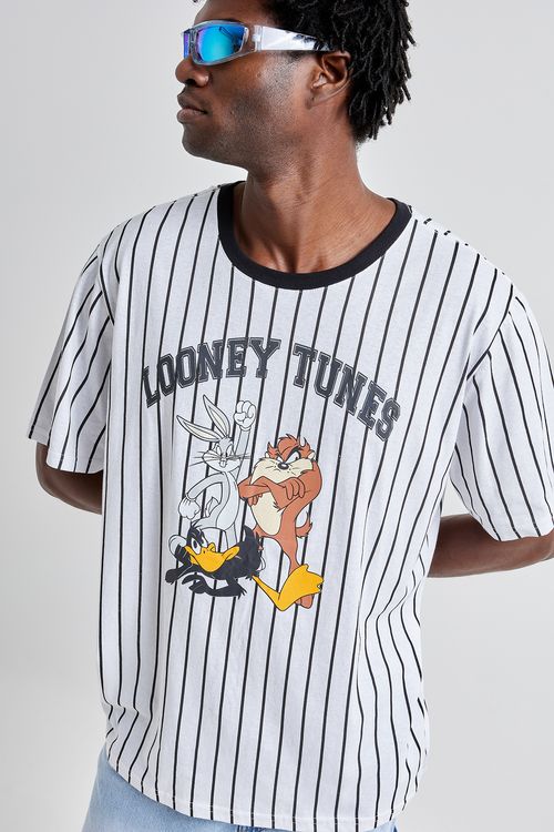 Camiseta mc licen 19551 looney tunes branco