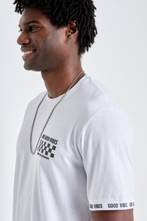 Camiseta mc street cdm154 branco branco