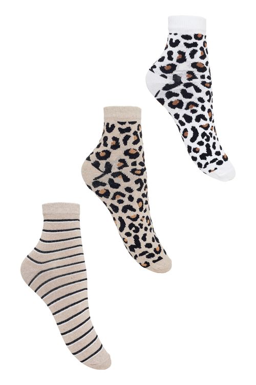 Kit meia fem cm - oncinha - 34-38 estampado