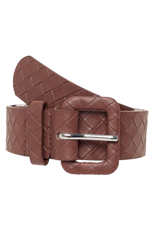 Aces fem aiw017b cinto tresse marrom marrom escuro