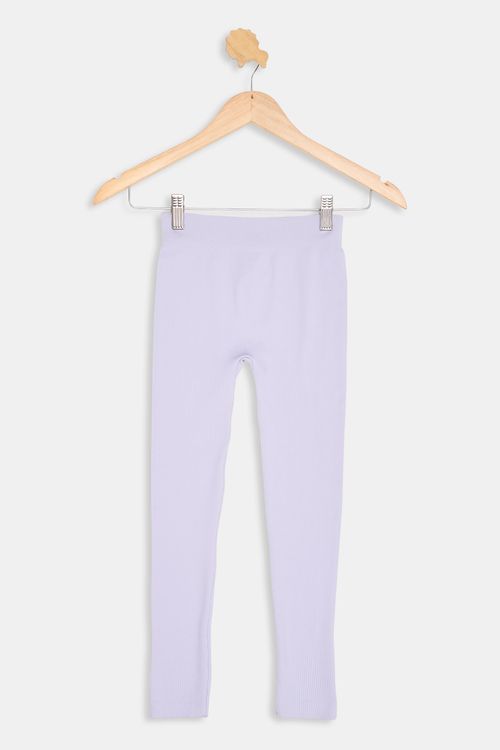 Legging Infantil Caedu Lilás Canelada - Conforto e Estilo