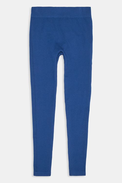Legging Infantil Canelada Azul Escuro Caedu para Meninas