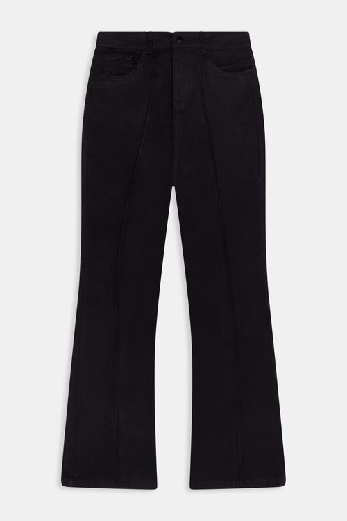Calça Feminina Flare Jeans Preta