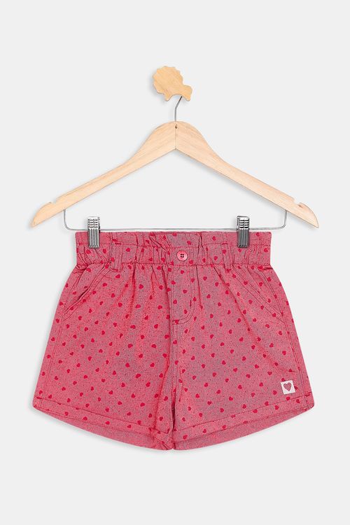 Shorts Juvenil Estampado Pink Tam 10 a 16
