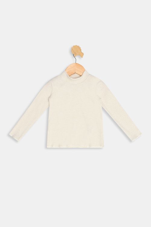 Blusa Infantil Meninas Ribana Off White Tam 1 a 3