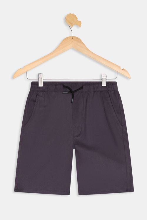 Bermuda Juvenil Meninos Twill Azul Escuro Tam 10 a 16