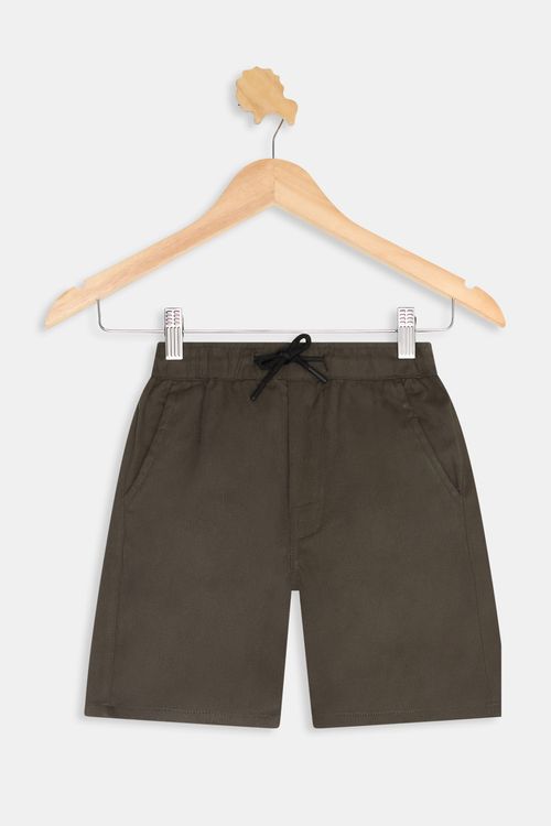 Bermuda Infantil Caedu Twill Verde Médio (4-10 anos)