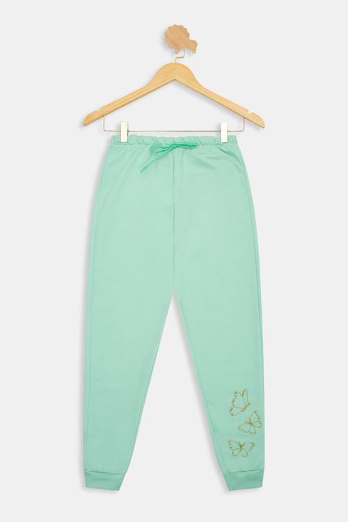 Calça Juvenil Meninas Lisa Verde Menta Tam 10 a 16