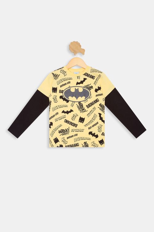 Camiseta ml inf4/10nos108.985c batman am amarelo