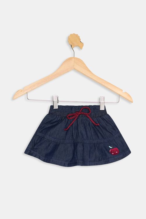 Shorts inf1/3nasqpa2 jeans bordado jeans azul medio
