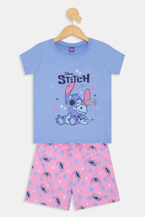 Pijama inf aces 12-16nas abj007 stitch estampado