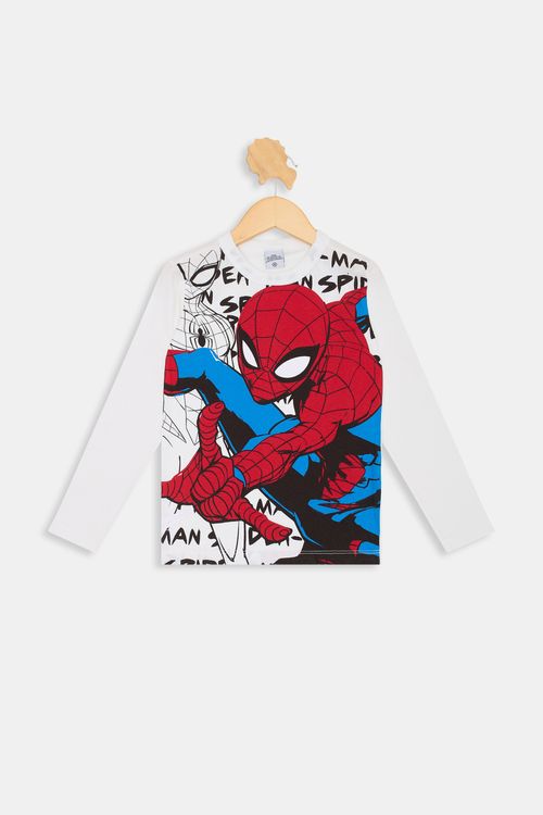 Camiseta ml inf4/10nos cdinfo157 spider off white