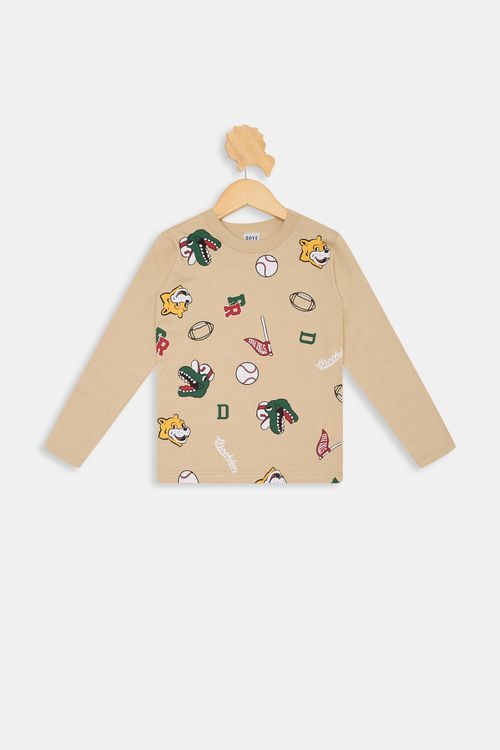 Camiseta ml inf4/8nos cdinfo 174 full be bege claro