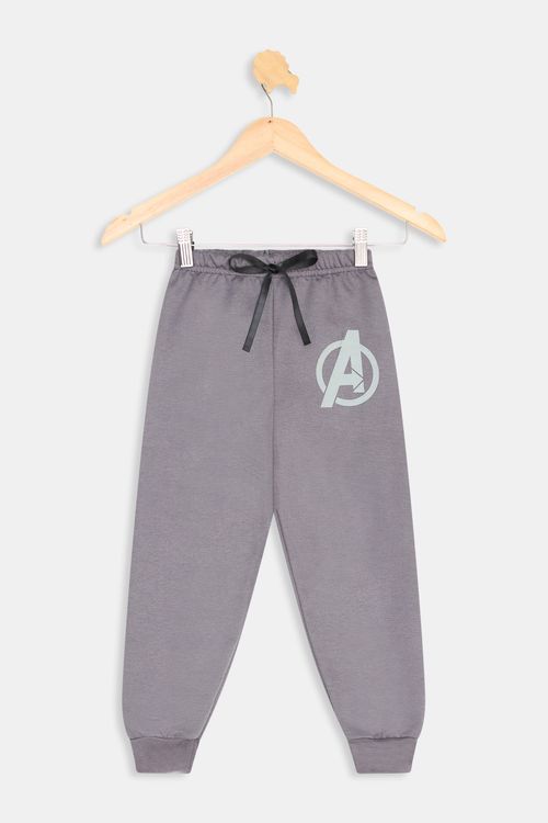 Calça Moletom Infantil Avengers Cinza 4 a 10 anos