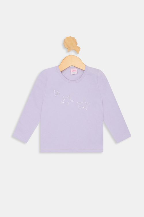 Blusa inf1/3nas lilas coelha lilas