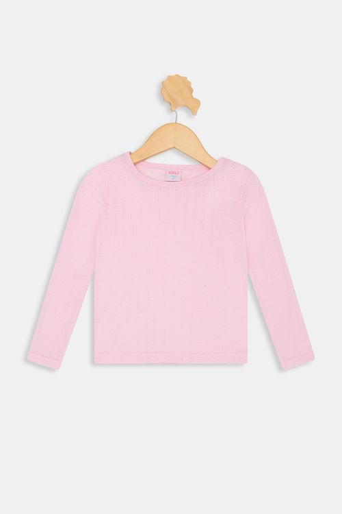 Blusa inf4/8nas 94082 can ml tex rsa cla rosa claro