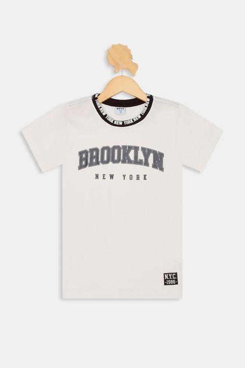 Camiseta mc inf10/16nos 1275056 silk gol off white
